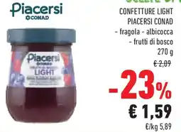 Conad Superstore Confetture light PIACERSI CONAD offerta