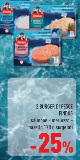Conad Superstore 2 burger di pesce FINDUS offerta