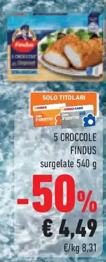 Conad Superstore 5 croccole FINDUS offerta