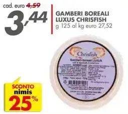 Italmark Gamberi boreali luxus CHRISFISH offerta
