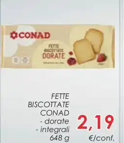 Conad Superstore Fette biscottate CONAD offerta
