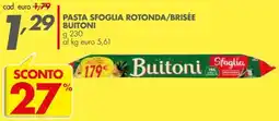 Italmark Pasta sfoglia rotonda/brisée BUITONI offerta