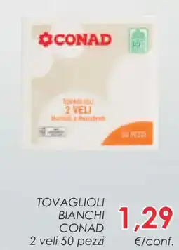 Conad Superstore Tovaglioli bianchi CONAD offerta