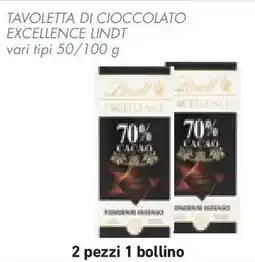 Conad Superstore Tavoletta di cioccolato excellence LINDT offerta