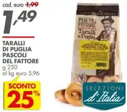Italmark Taralli di puglia PASCOLI DEL FATTORE offerta