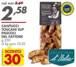 Italmark Cantucci toscani igp PASCOLI DEL FATTORE offerta
