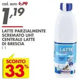 Italmark Latte parzialmente scremato uht CENTRALE LATTE DI BRESCIA offerta