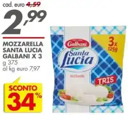 Italmark Mozzarella santa lucia GALBANI offerta