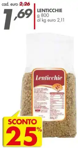 Italmark Lenticchie offerta