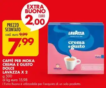 Caffè per moka crema e gusto dolce LAVAZZA