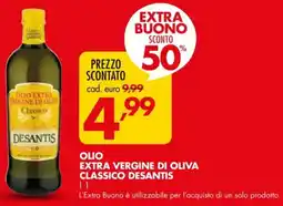Italmark Olio extra vergine di oliva classico DESANTIS offerta