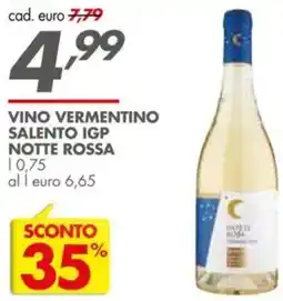 Italmark Vino vermentino salento igp NOTTE ROSSA offerta