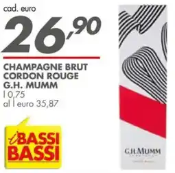 Italmark Champagne brut cordon rouge G.H. MUMM offerta