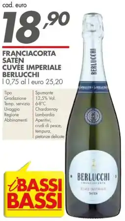 Italmark Franciacorta saten cuvée imperiale BERLUCCHI offerta