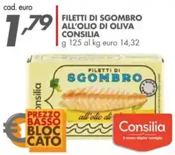 Italmark Filetti di sgombro all'olio di oliva CONSILIA offerta