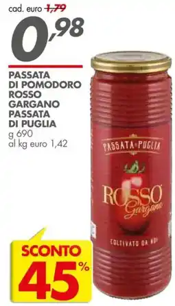 Italmark Passata di pomodoro rosso gargano passata di puglia offerta