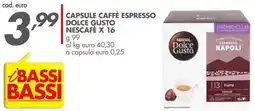 Italmark Capsule caffè espresso dolce gusto nescafé x 16 offerta