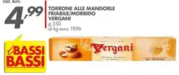 Italmark Torrone alle mandorle friabile/morbido VERGANI offerta