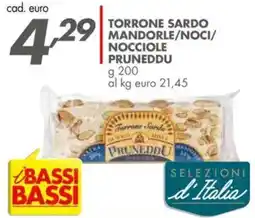 Italmark Torrone sardo mandorle/noci/ nocciole PRUNEDDU offerta
