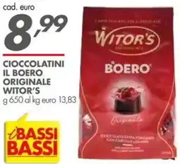 Italmark Cioccolatini il boero originale WITOR'S offerta