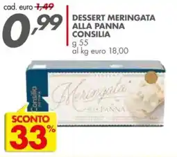 Italmark Dessert meringata alla panna CONSILIA offerta
