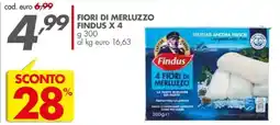 Italmark Fiori di merluzzo FINDUS x4 offerta