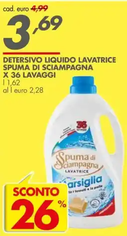 Italmark Detersivo liquido lavatrice SPUMA DI SCIAMPAGNA offerta