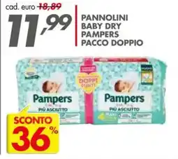 Italmark Pannolini baby dry pampers pacco doppio offerta