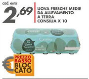 Italmark Uova fresche medie da allevamento a terra CONSILIA X 10 offerta
