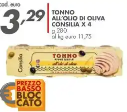 Italmark Tonno all'olio di oliva CONSILIA X 4 offerta