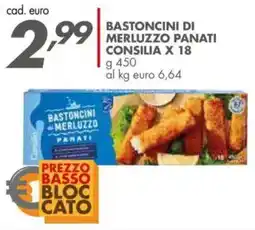Italmark Bastoncini merluzzo panaticad. euro CONSILIA X 18 offerta