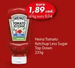 Italmark Heinz Tomato Ketchup Less Sugar Top Down offerta