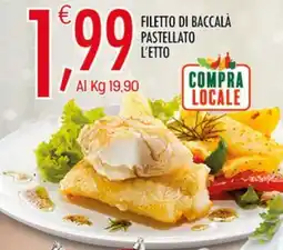 Crai Filetto di baccalà pastellato l'etto offerta