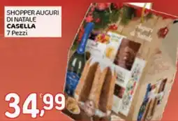 Crai Shopper auguri di natale CASELLA 7 Pezzi offerta