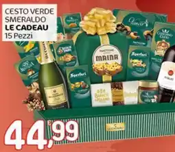 Crai Cesto verde smeraldo LE CADEAU offerta
