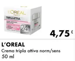 Iper Tosano L'ORÉAL Crema tripla attiva norm/sens offerta