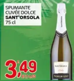 Crai Spumante cuvée dolce SANT'ORSOLA offerta