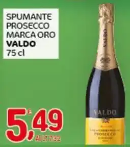 Crai Spumante prosecco marca oro VALDO offerta