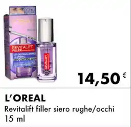 Iper Tosano L'OREAL Revitalift filler siero rughe/occhi offerta