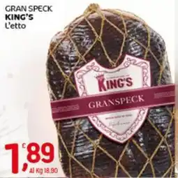Crai Gran speck KING'S offerta