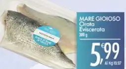 Crai MARE GIOIOSO Orata Eviscerata offerta