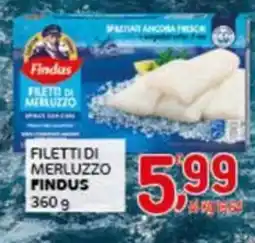 Crai Filettidi merluzzo FINDUS offerta