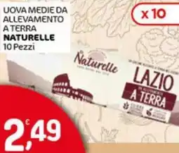 Crai Uova medie da allevamento a terra NATURELLE 10 Pezzi offerta