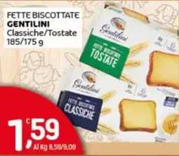 Crai Fette biscottate GENTILINI offerta