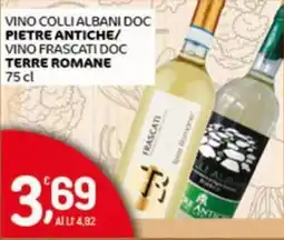 Crai Vino colli albani doc PIETRE ANTICHE/ TERRE ROMANE offerta