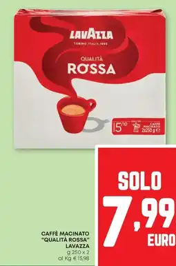 Pam Caffè macinato "qualità rossa" LAVAZZA offerta