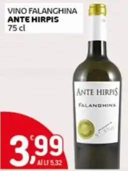 Crai Vino falanghina ANTE HIRPIS offerta