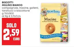 Pam Biscotti mulino bianco campagnole, macine, galletti, tarallucci o biscottone offerta