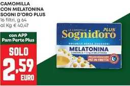 Pam Camomilla con melatonina SOGNI D'ORO PLUS offerta