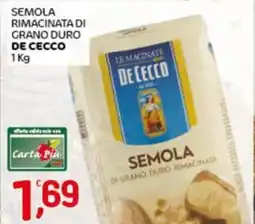 Crai Semola rimacinata di grano duro DE CECCO offerta
